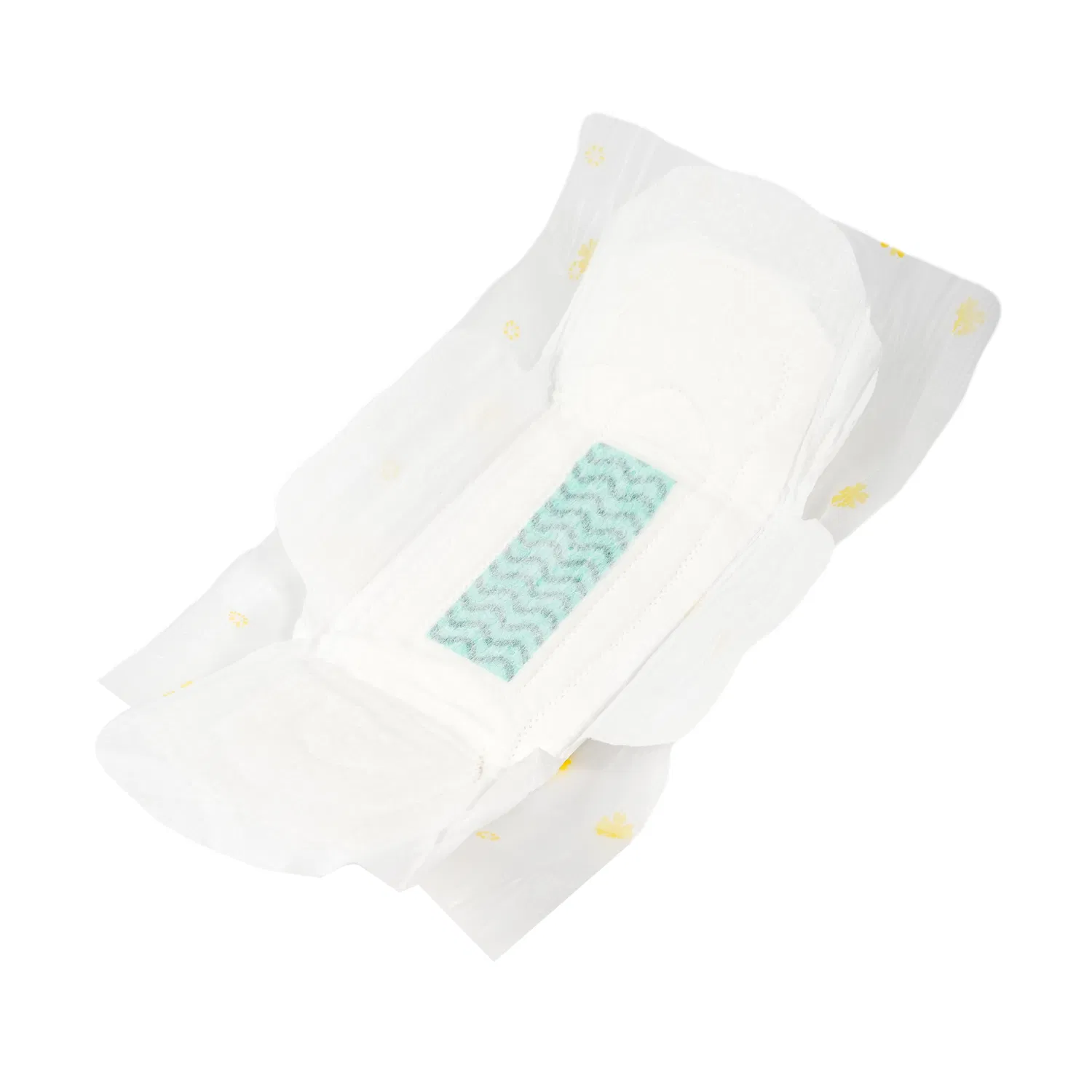 Compresa desechable suave con alas para mujeres