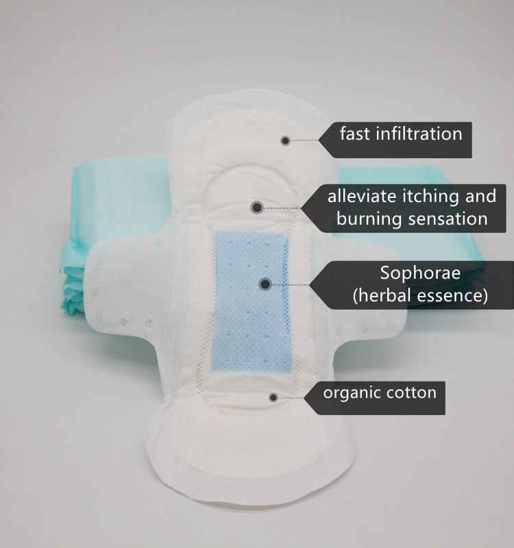 Toallas sanitarias de algodón orgánico biodegradable de alta calidad de Texas