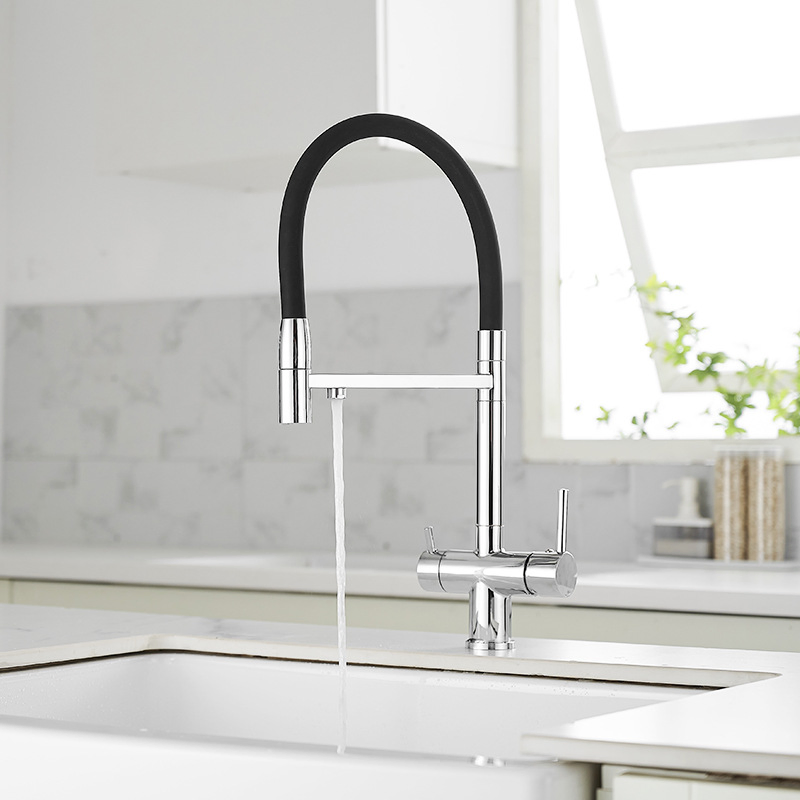 2024new Grifo de cocina de diseño simple con salida extraíble