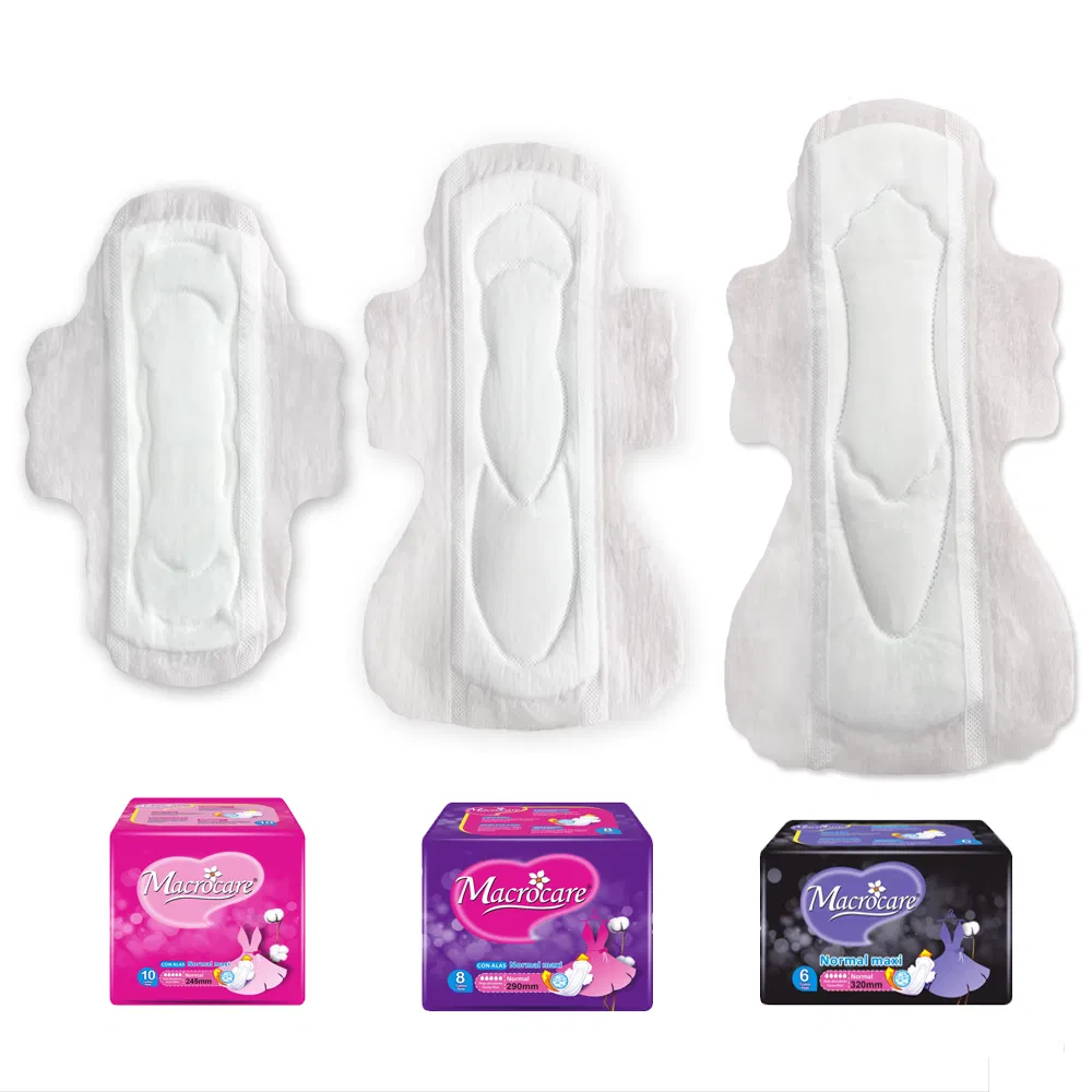 OEM Mayorista Macrocare Alta Calidad Toallas Sanitarias Desechables de No Tejido
