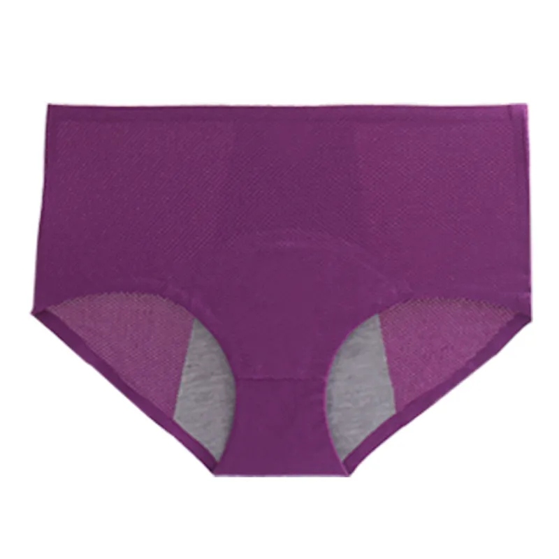 Bragas fisiológicas de cintura alta para mujer, de talla grande, a prueba de fugas
