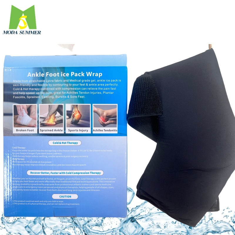 Manga de gel de hielo flexible para la rodilla y el codo, compresa caliente/fría para terapia de alivio del dolor en el brazo, pierna y pantorrilla