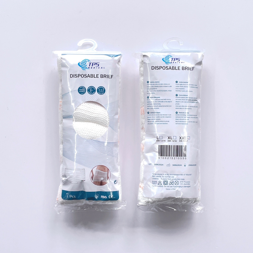 Bragas desechables de maternidad Euromed Mesh para la recuperación posparto, de cintura alta, transpirables y elásticas, pantalones de malla medianos