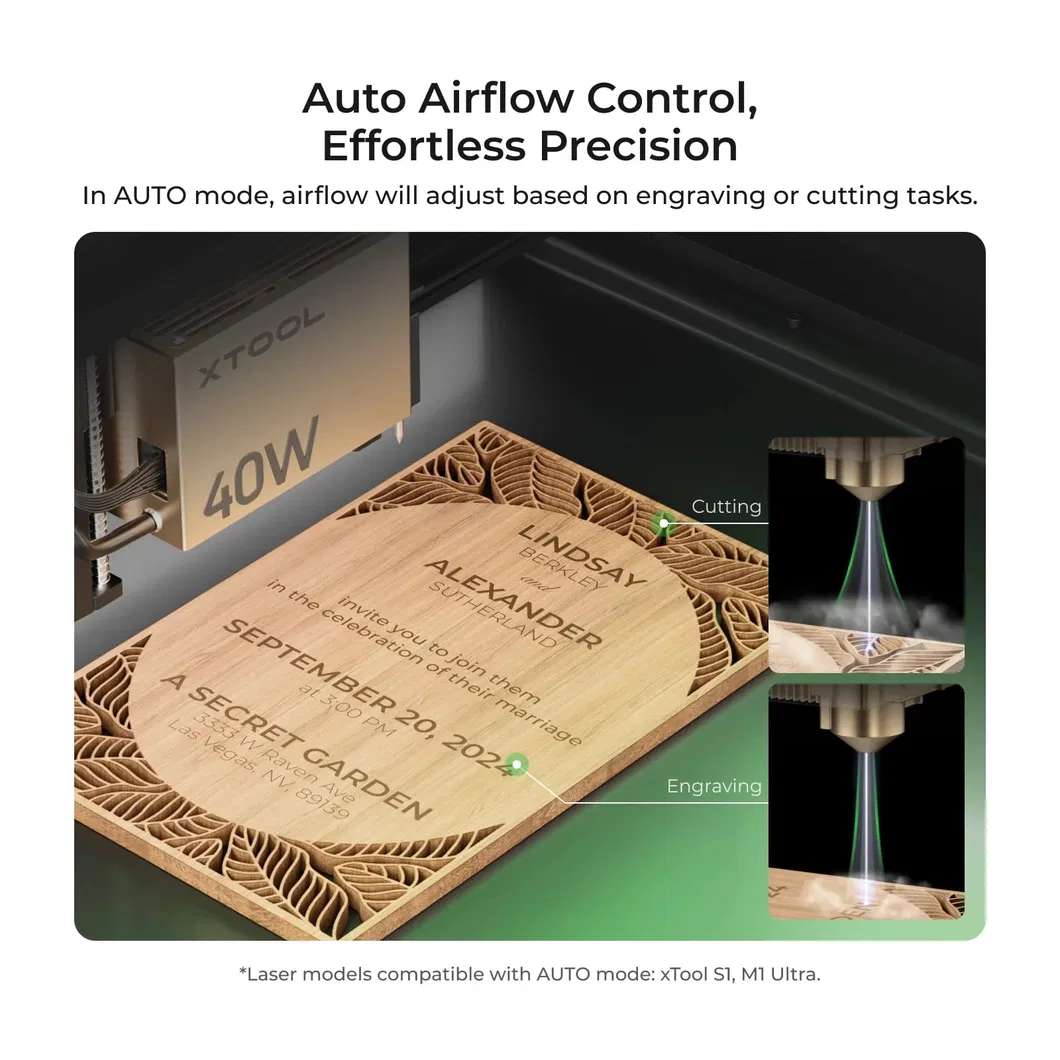 Asistente de Aire-Compresor Xtool con Bomba de Metal Mejorada para Xtool S1/M1 Ultra
