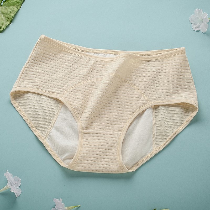 Pantalones menstruales triangulares de tela suave para la comodidad diaria de las mujeres