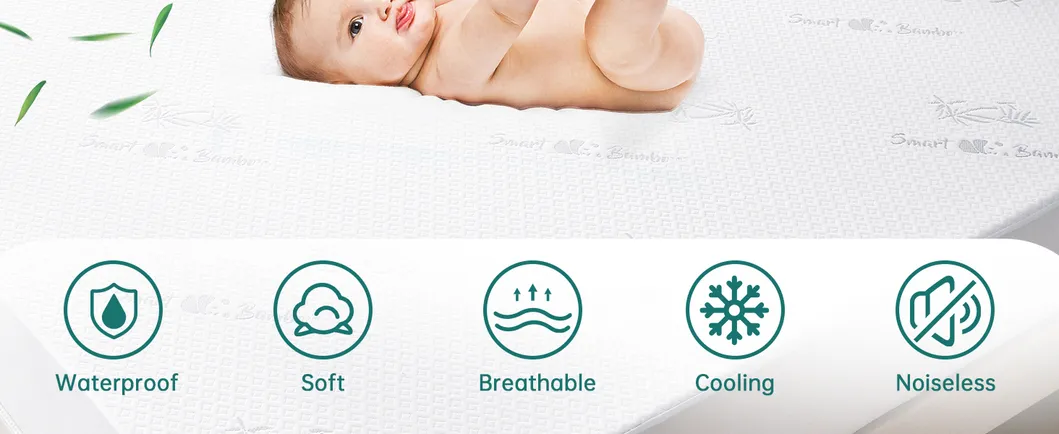 Protector de colchón ultra suave e impermeable, lavable