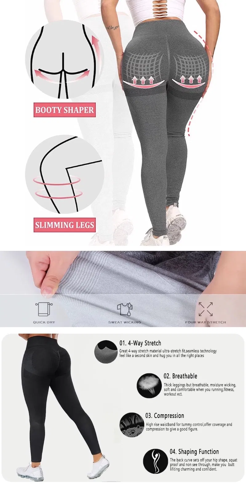Pantalones de yoga sin costuras