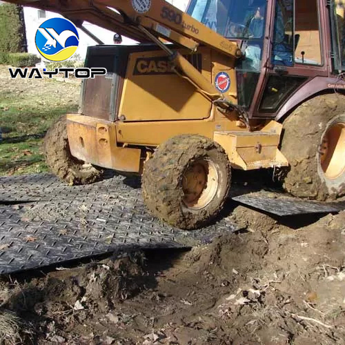 Mats de protección de suelo de alta resistencia con agujeros de colocación segura