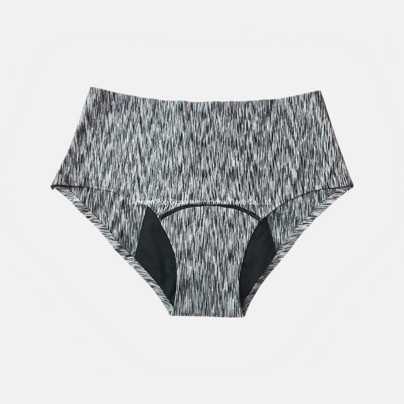 Intiflower 129 Mayorista de Ropa Interior Menstrual de Cuatro Capas a Prueba de Fugas y Absorbente Sin Costuras de Talla Grande con Cintura Alta para Mujeres