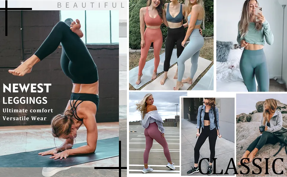 Pantalones de yoga y sujetador deportivo de alta cintura para mujer