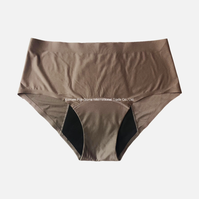 Intiflower 129 Mayorista de Ropa Interior Menstrual de Cuatro Capas a Prueba de Fugas y Absorbente Sin Costuras de Talla Grande con Cintura Alta para Mujeres