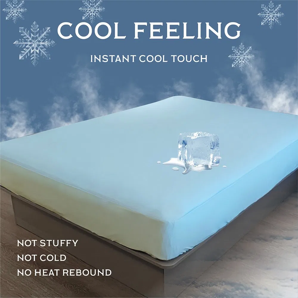 Funda de colchón impermeable y transpirable, lavable, protector de cama, refrigerante