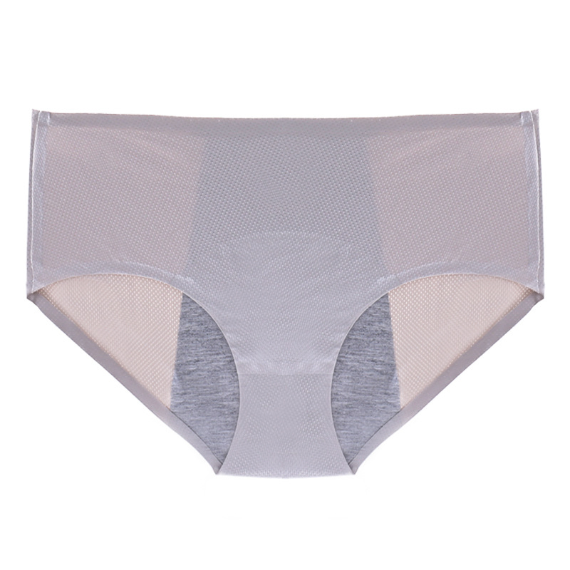 Bragas fisiológicas de cintura alta para mujer, transpirables, unidas, de talla grande, a prueba de fugas para el período menstrual