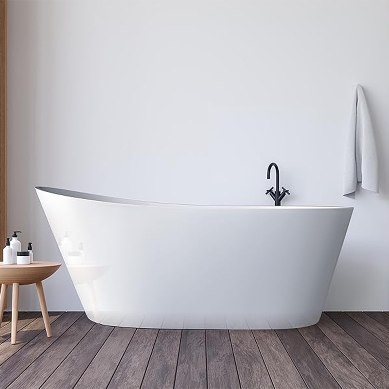 China Modern White Freestanding Bathtub Soaking Tubs with Drain and Overflow Factory, Products