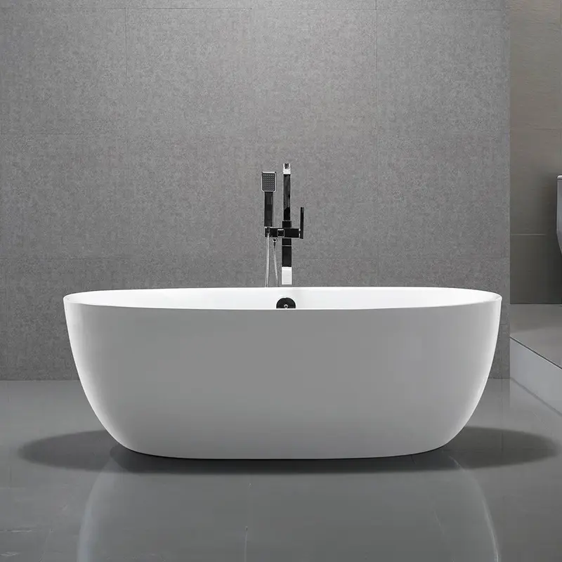 Modern Style Freestanding Bathtub Egg Shaped
