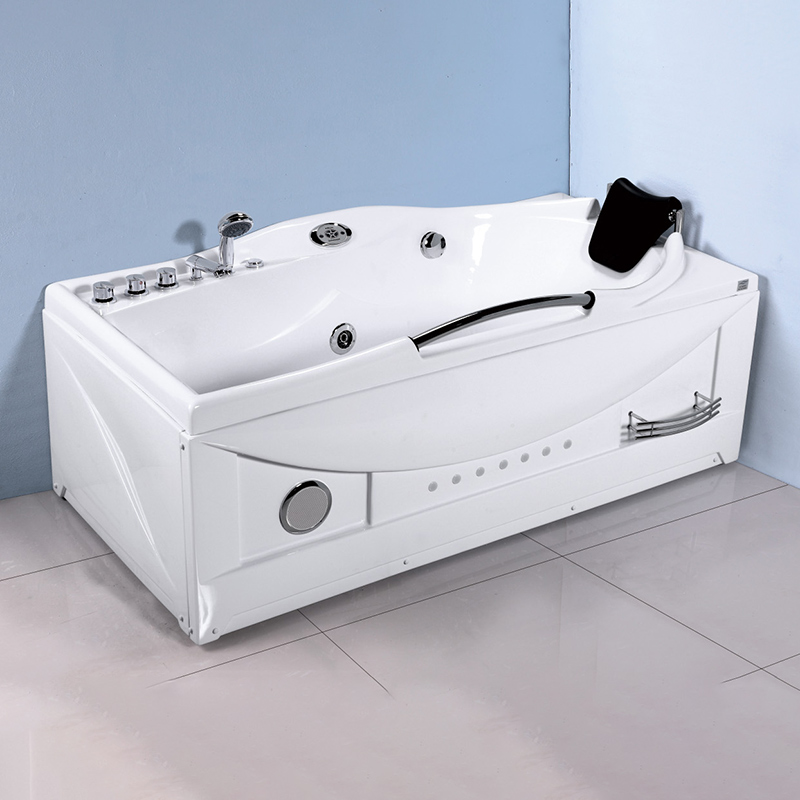 OEM Rectangle White Smart Massage Bathtub New Style Whirlpool Bathtubs & Whirlpools Freestanding Massage Bathtub Manufacturer, Manufacturers