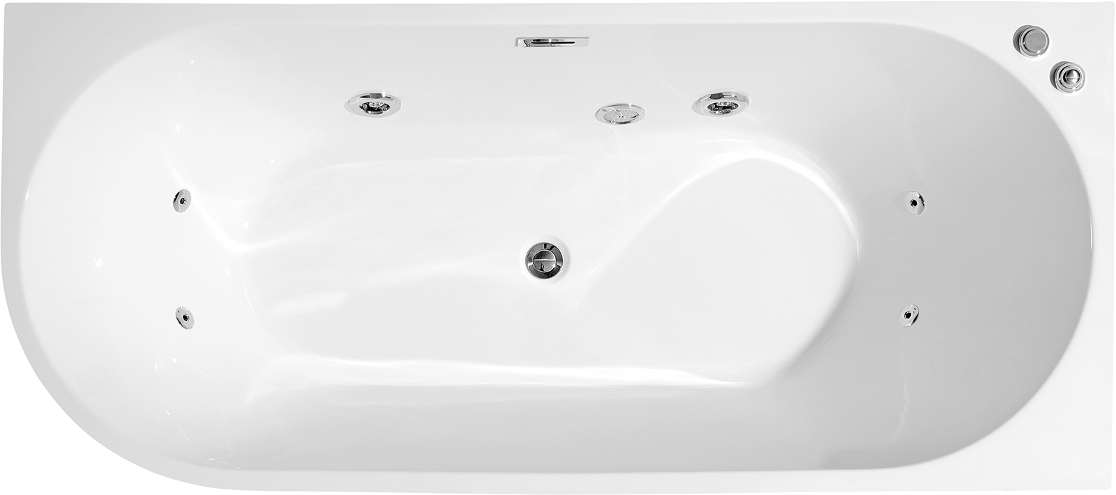 Freestanding Massage Bathtub View 3