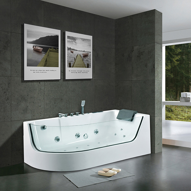 Wholesale Air Bubble Single White Massage Bathtub with Bluetooth New Style Whirlpool Bathtubs & Whirlpools Supplier, Factories