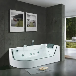 Wholesale Air Bubble Single White Massage Bathtub with Bluetooth New Style Whirlpool Bathtubs & Whirlpools Supplier
