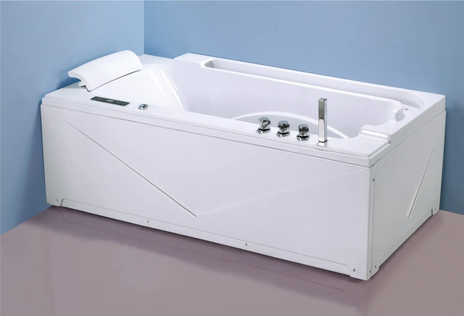 Indoor Luxury Rectangle Massage Bathtub