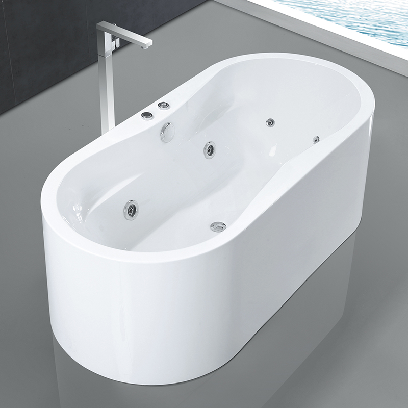 Cheap Oval White Massage Bathtub with Bluetooth New Style Whirlpool Bathtubs & Whirlpools Freestanding massage bathtub Factories, Product