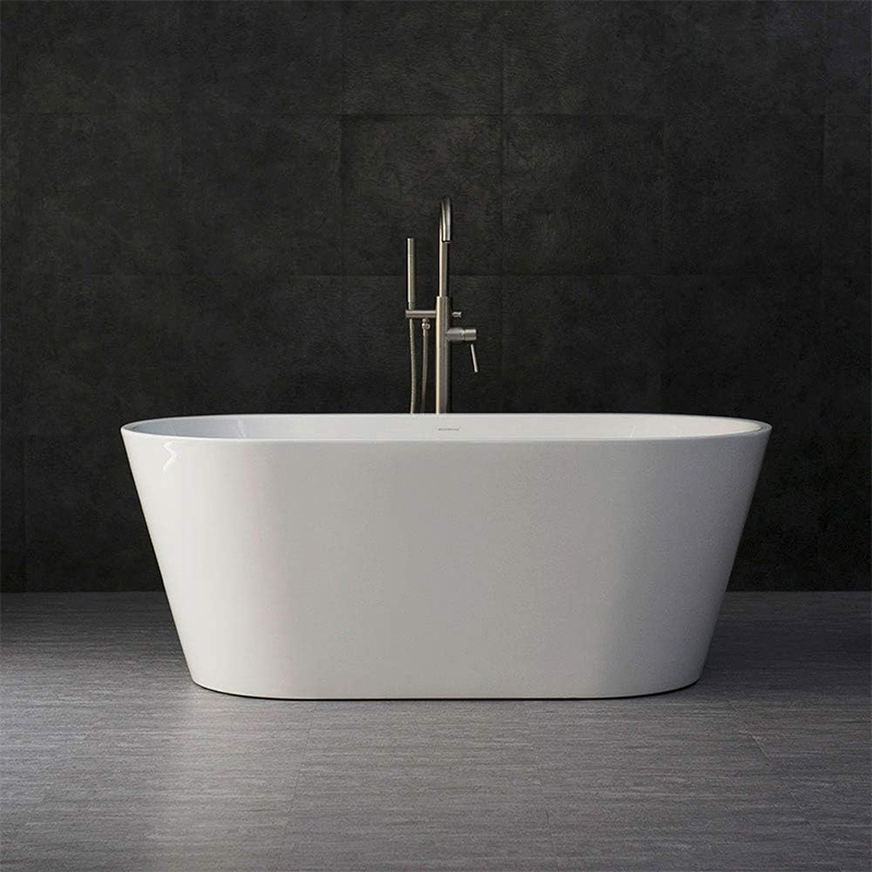 OEM Acrylic Freestanding Bathtub Soaking Tub with Brushed Nickel Overflow and Drain Product, Products