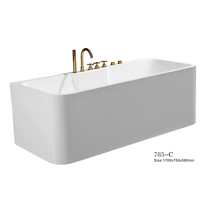 Luxury Freestanding Acrylic Massage Bathtub