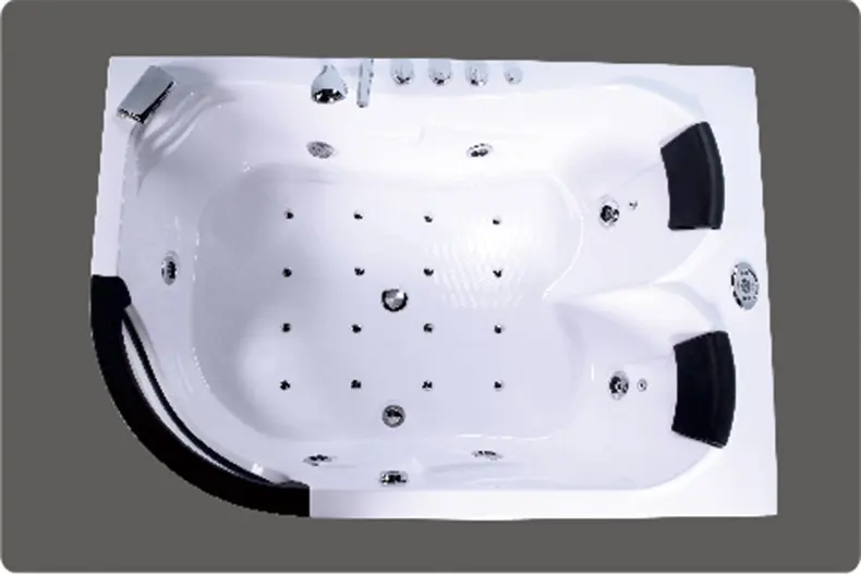 Arc Rectangle 2 Person Acrylic Massage Bathtub