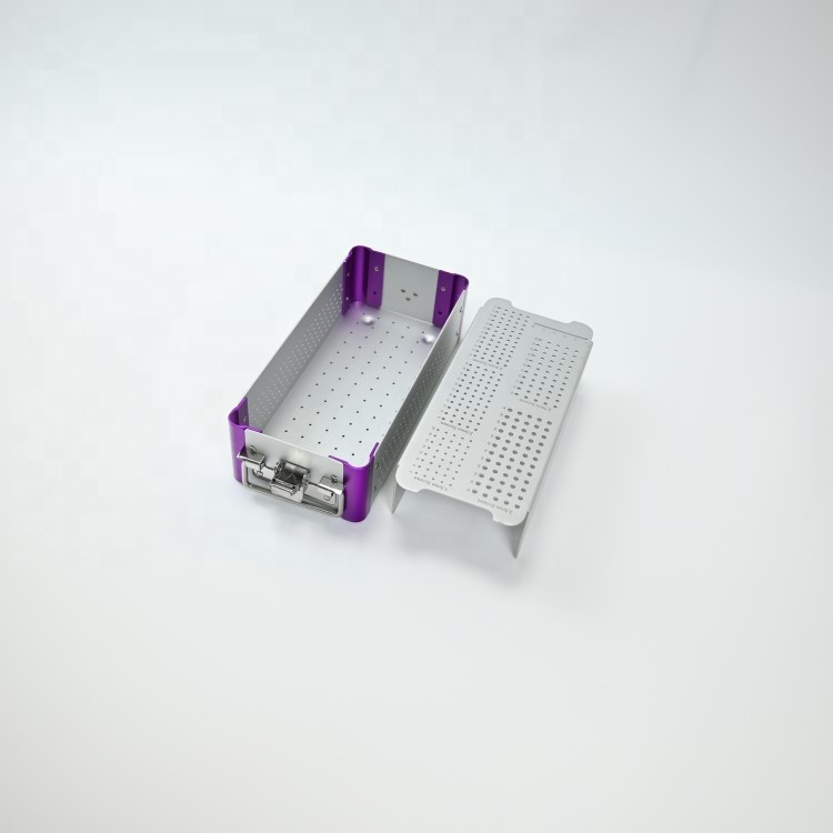 Aluminum Alloy Sterilization Implant Orthopedic 2.7 Empty Bone Surgical Instruments Case Screw Box