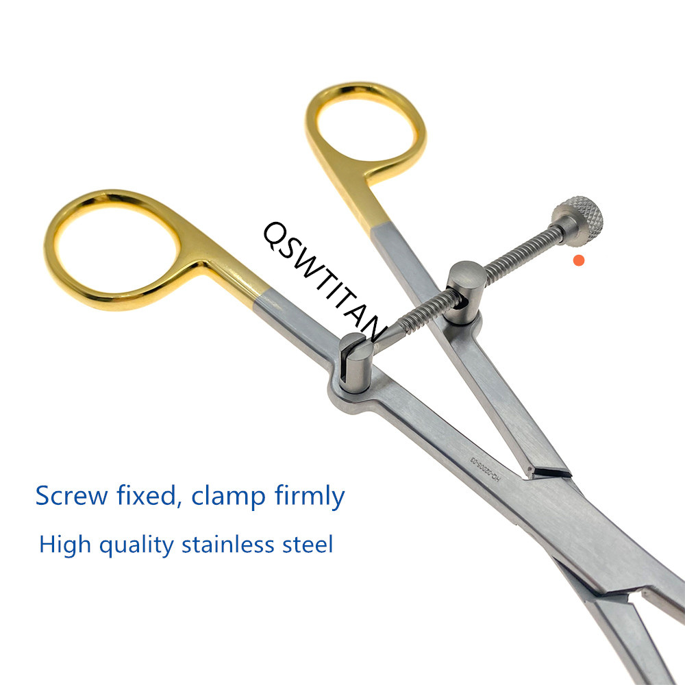 Orthopedic Bone Holding Forceps Bone Plate Holding Forceps with Drill Guide 1pc Orthopedic Pet Surgical Instrument