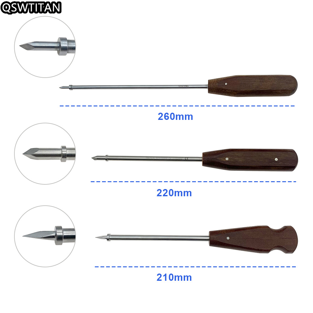 Hole Opener Spinal Hole Opener with Wooden Handle Orthopedic Surgical Instrument