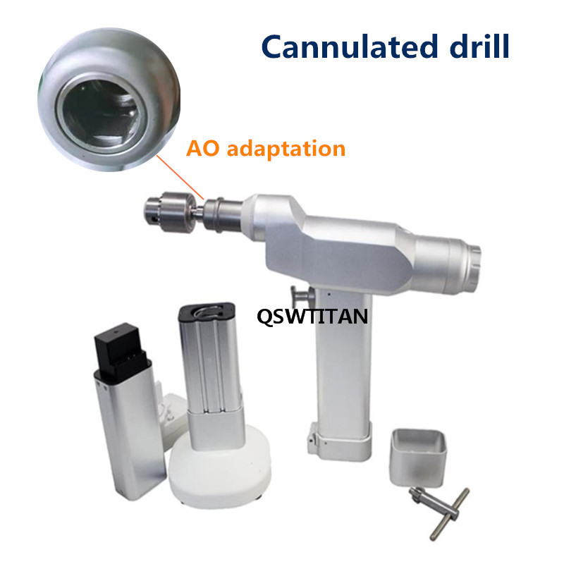 Bone Cannulated Drill with AO Adaptor Orthopedic Canulate Bone Drill Electric Bone Drill Bits