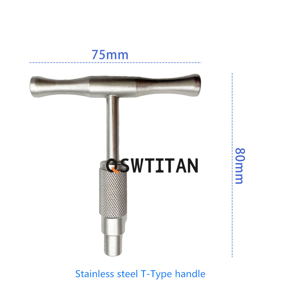 QSWTITAN AO Quick Coupling Hollow Handle for AO Drill Bits Cannulated Handle Pet Surgical Instruments