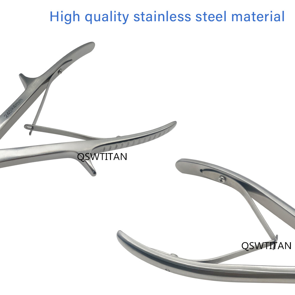 140mm/200mm Orthopedic Single Joint Rongeur Single Rongeur Straight Curved Bone Rongeurs Stainless Steel Orthopedic Instrument