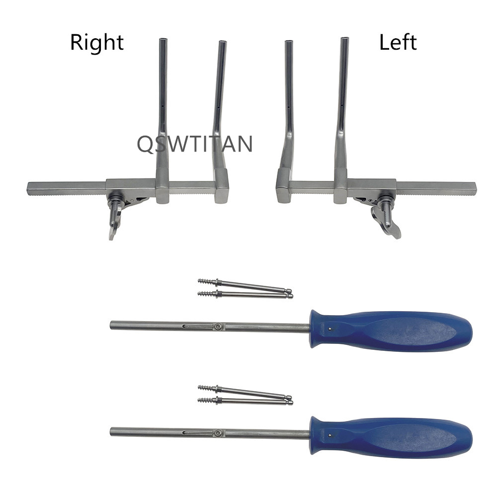Vertebral Distractor Set Distractor Drill Guide Screwdriver Screws Cervical Distractor Neuro Spine Surgical Instruments