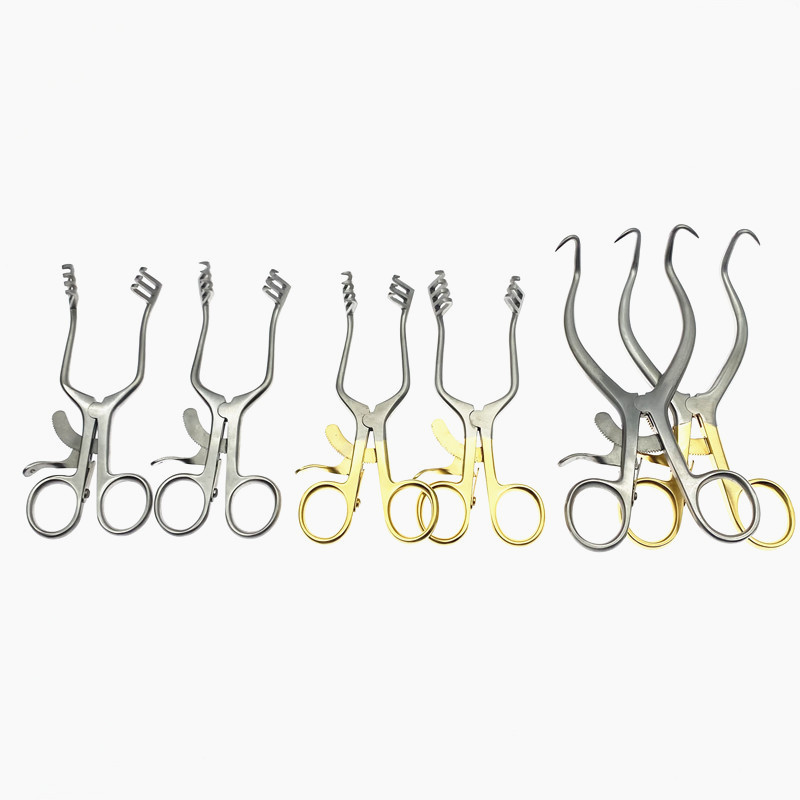 Stainless Steel Weitlaner Retractor Self-Retaining Retractor Round Tip/Blunt Tip Retractor Veterinary Surgical Instruments