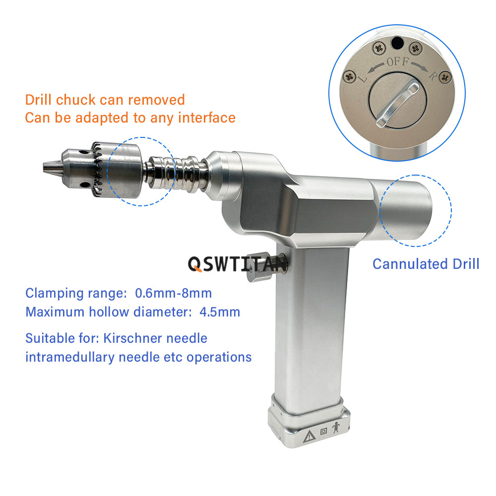 Orthopedic Electric Bone Cannulated Drill for Trauma Surgery Power Tools Orthopedic Pet Instruments