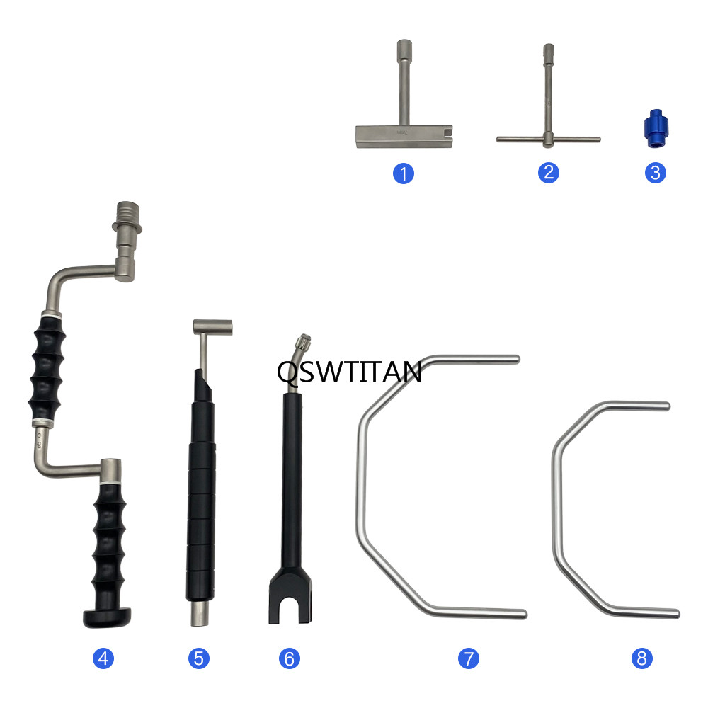 1set Orthopedic Hoffmann External Fixation for Lower Extremity Set Fragment Orthopedic Instruments Set Autoclaveable