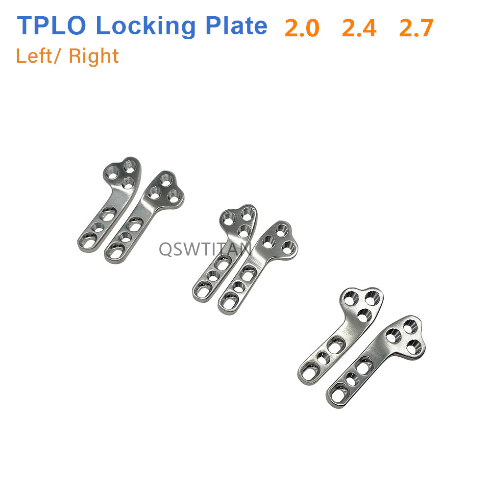 Stainless Steel TPLO Locking Plate 2.0 2.7 ALPS Veterinary Orthopedic Instruments