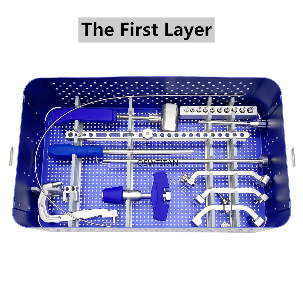 Tibial Interlocking Nail Instrument Set Medical Orthopedic Surgical Tibial Intramedually Instrument Sets