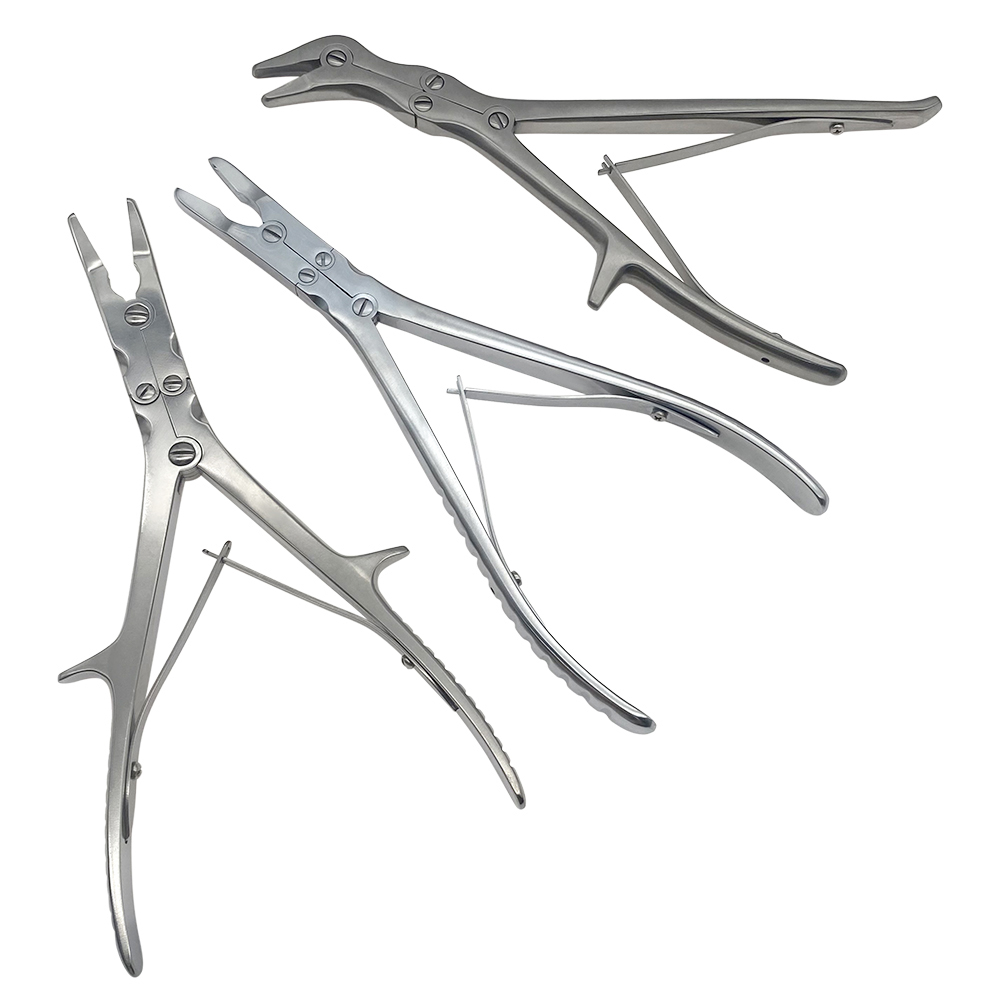 180mm/240mm Orthopaedics Double Joint Rongeurs Bone Rongeurs Straight/Curved Orthopedics Surgical Instruments
