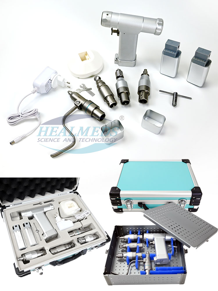 Healmeds Micro Orthopedic Electric Multi Functional Drill Cannulated Oscillating Saw Drill Surgical Power Tools for Veterinarian