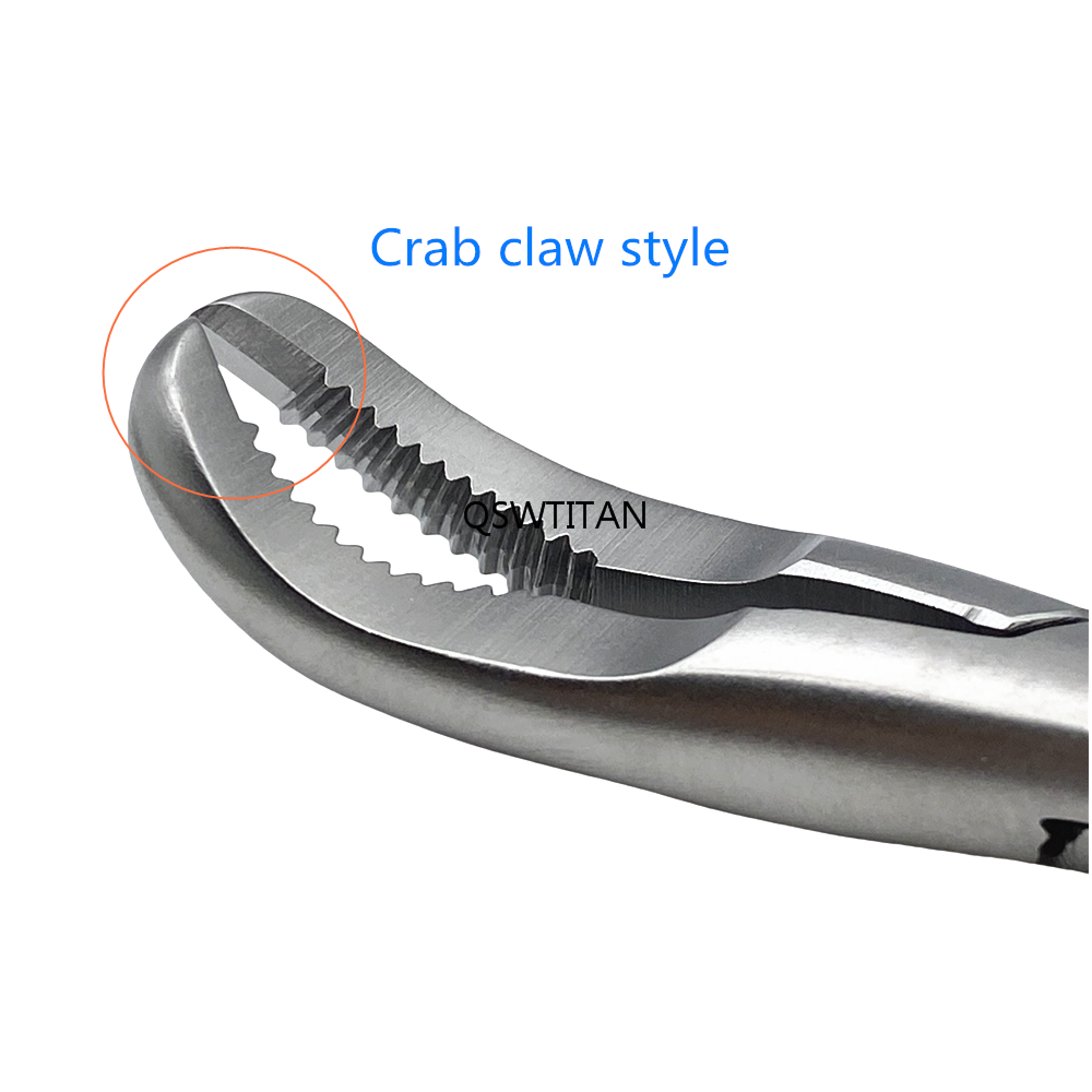 Stainless Steel Phalanges Reduction Forceps Autoclavable Crab Claw With Teeth Orthopedics Instruments Pet