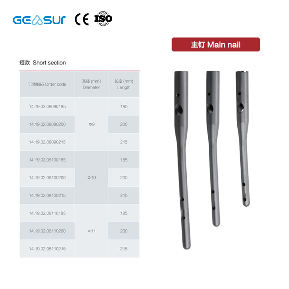 Geasure PFNA Femoral Intramedullary Nail Class III Implant Materials Instrument Set-Hospital Use Orthopedic Surgical Kit-Factory