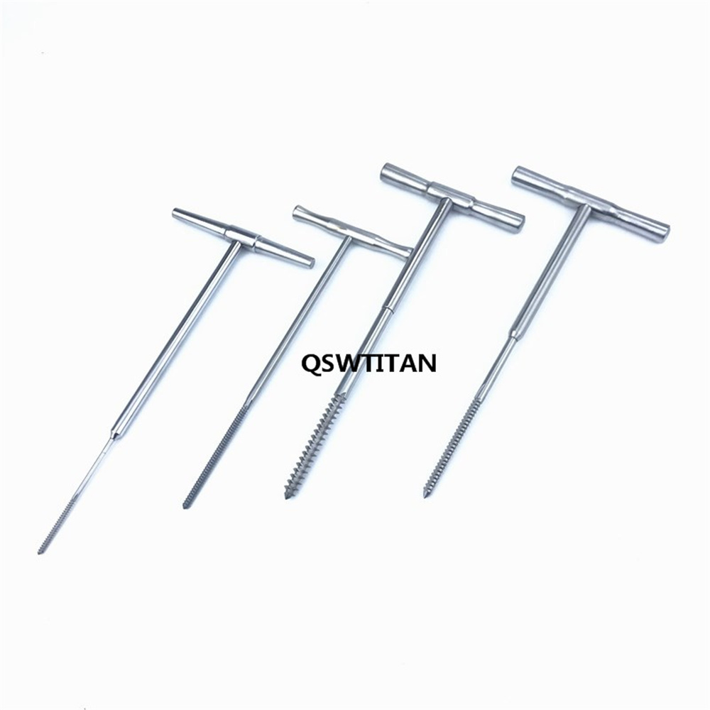 Orthopedic Tapping Device Bone Tap with T Handle Stainless Steel Veterinary Orthopedics Instrument