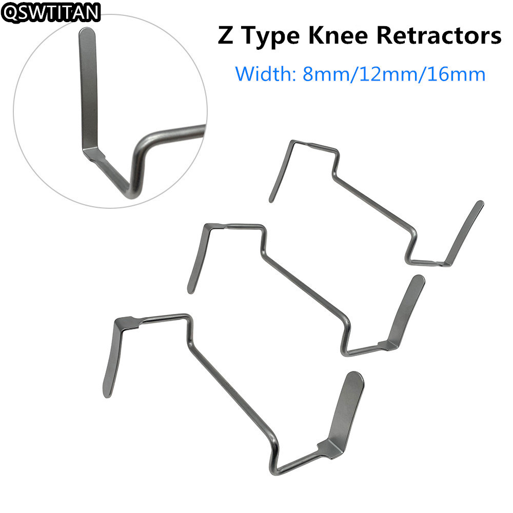Stainless Steel Bone Z Type Knee Retractors Autoclavable Orthopedic Instrument