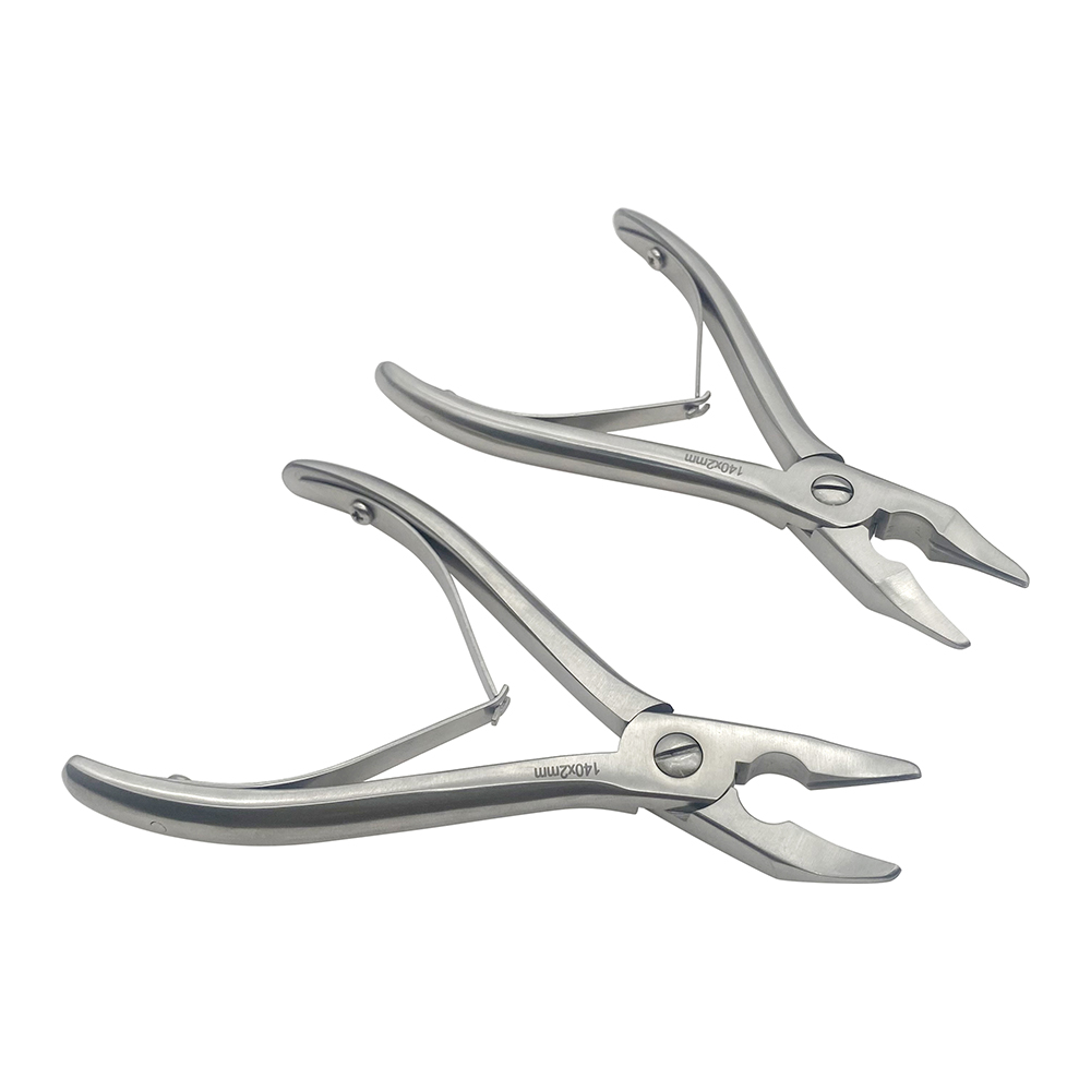 140mm/200mm Orthopedic Single Joint Rongeur Single Rongeur Straight Curved Bone Rongeurs Stainless Steel Orthopedic Instrument