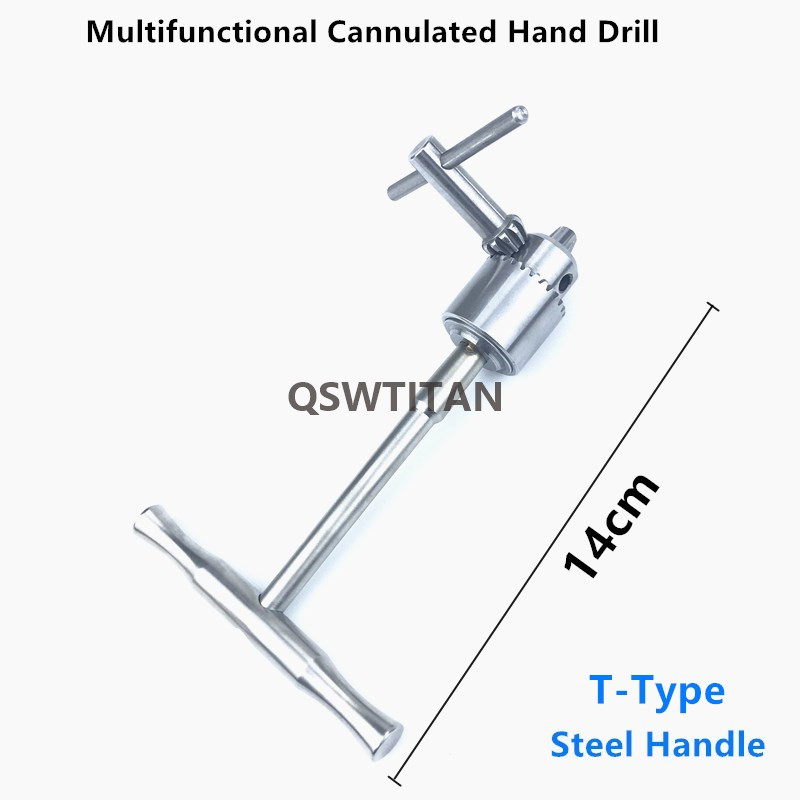 Multifunctional Cannulated Hand Drill Orthopedic Hand Drill Stainless Steel Handle Wood Handle Orthopedic Instrument