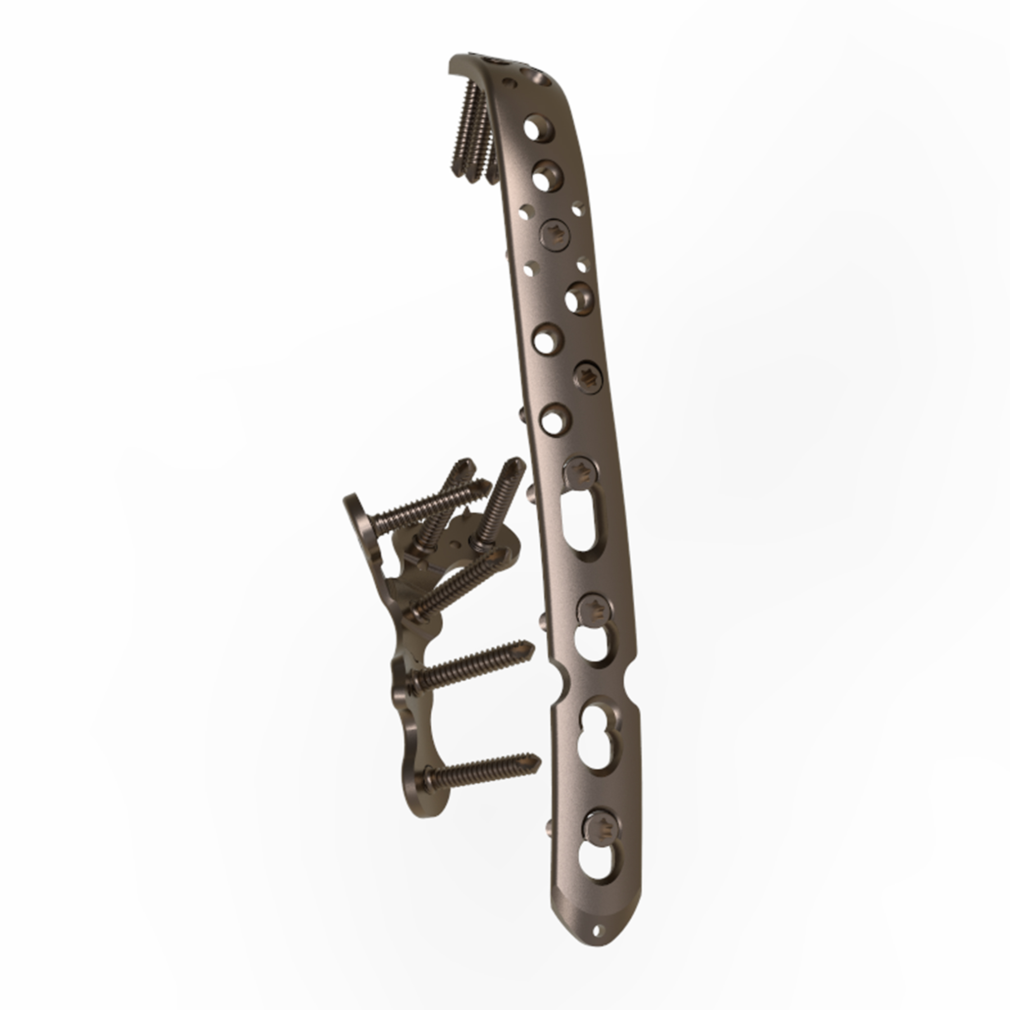CANWELL Titanium Alloy Orthopedic Implant Proximal Ulna Locking T Plate Trauma Internal Fixation Medical Bone Fracture System CE