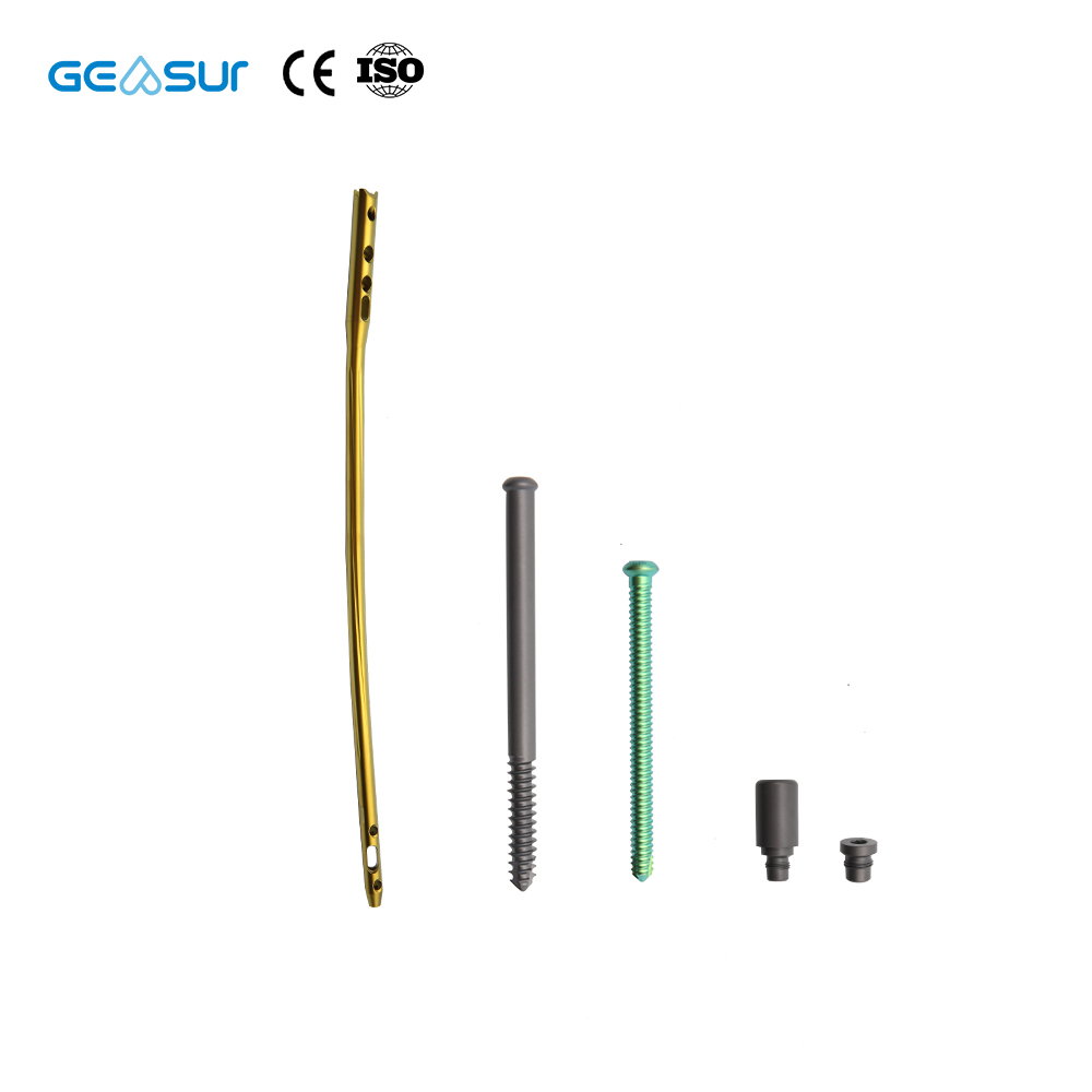 Geasure Titanium Alloy Femoral Nail High-Strength Class III CE Certified Orthopedic Implant Hospital Use 1 Year Warranty